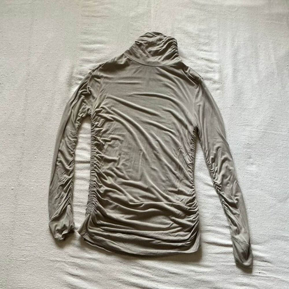 Soft Surroundings Natural Fibers Ruched Turtleneck